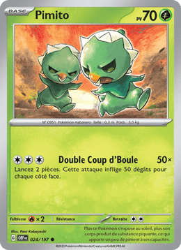 Pimito 024/230 Pokémon Flammes Obsidiennes (EV03)