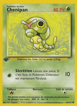 Chenipan 45/102 Pokémon Set de Base (BS)