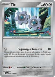Tic 061/172 Pokémon Foudre Noire (BLK)