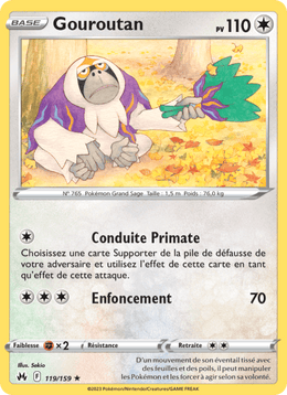Gouroutan 119/160 Pokémon Zénith Suprême (CRZ)