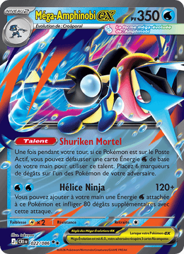 Méga-Amphinobi-ex 022/122 Pokémon Chaos Ascendant (ME04)