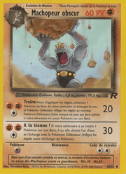 Machopeur obscur 40/83 Pokémon Team Rocket (RO)