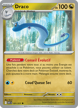Draco 151/295 Pokémon Héros Transcendants (ME2.5)