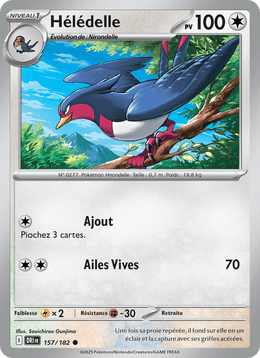 Hélédelle 157/244 Pokémon Rivalités Destinées (EV10)
