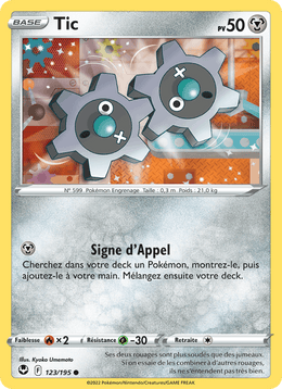 Tic 123/215 Pokémon Tempête Argentée (SIT)