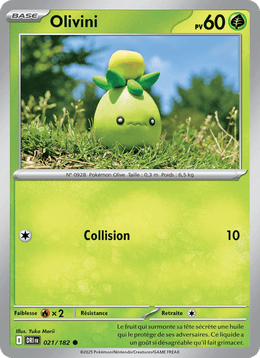 Olivini 021/244 Pokémon Rivalités Destinées (EV10)