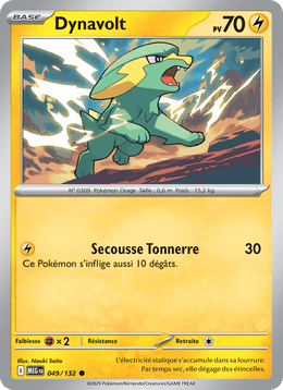 Dynavolt 049/188 Pokémon Méga-Évolution (ME01)