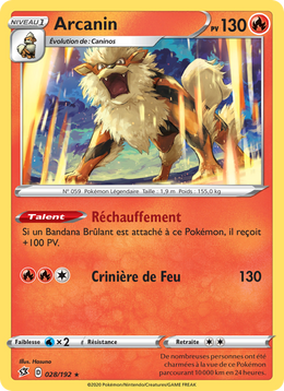 Arcanin 28/209 Pokémon Clash des Rebelles