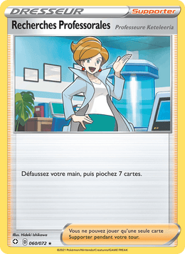 Recherches Professorales (Professeure Keteleeria) 60/73 Pokémon Destinées Radieuses (SHF)
