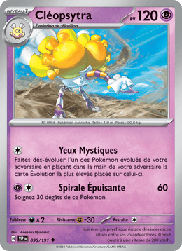 Cléopsytra 095/252 Pokémon Étincelles Déferlantes (EV08)