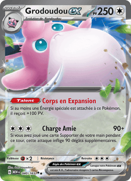 Grodoudou-ex 040/207 Pokémon 151 (MEW)