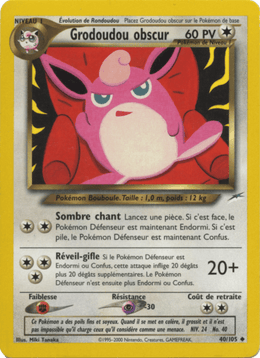 Grodoudou obscur 40/113 Pokémon Neo Destiny (N4)