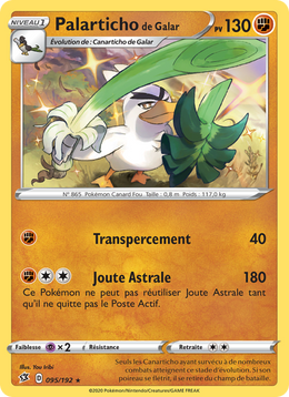 Palarticho de Galar 95/209 Pokémon Clash des Rebelles