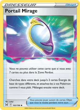 Portail Mirage 163/217 Pokémon Origine Perdue (LOR)