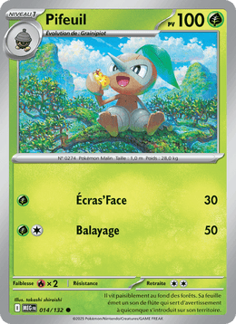 Pifeuil 014/188 Pokémon Méga-Évolution (ME01)
