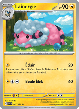 Lainergie 067/258 Pokémon Écarlate et Violet (EV01)