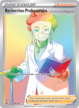 Recherches Professorales (Professeure Magnolia) 209/216 Pokémon Épée et Bouclier