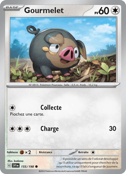 Gourmelet 155/258 Pokémon Écarlate et Violet (EV01)