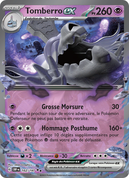 Tomberro-ex - Houndstone ex - Flammes Obsidiennes 102