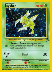 Scyther 17/130 Pokémon Base Set 2 (B2)