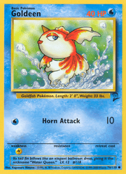 Goldeen 76/130 Pokémon Base Set 2 (B2)