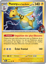Pharamp de la Team Rocket 074/244 Pokémon Rivalités Destinées (EV10)