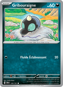 Gribouraigne 120/252 Pokémon Étincelles Déferlantes (EV08)