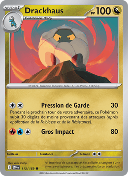 Drackhaus 113/190 Pokémon Aventures Ensemble (EV09)