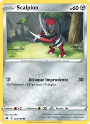Scalpion 091/160 Pokémon Zénith Suprême (CRZ)