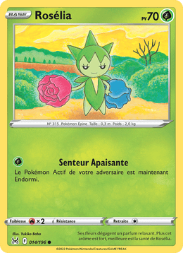 Rosélia 014/217 Pokémon Origine Perdue (LOR)