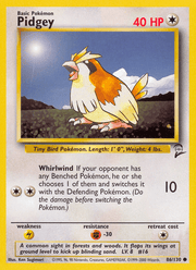 Pidgey 86/130 Pokémon Base Set 2 (B2)