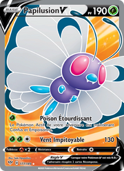 Papilusion V 177/201 Pokémon Ténèbres Embrasées