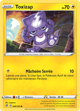 Toxizap 68/209 Pokémon Clash des Rebelles