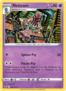 Neitram 080/215 Pokémon Tempête Argentée (SIT)