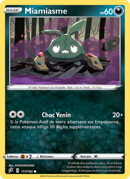 Miamiasme 117/209 Pokémon Clash des Rebelles