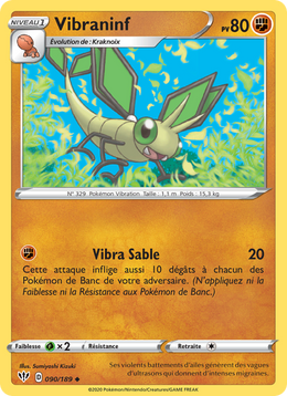 Vibraninf 90/201 Pokémon Ténèbres Embrasées
