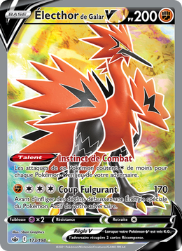 Électhor de Galar V 173/233 — Pokémon Règne de Glace (CRE)