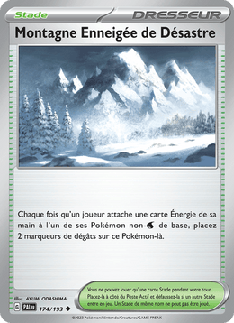 Montagne Enneigée de Désastre 174/279 Pokémon Évolutions à Paldea (EV02)