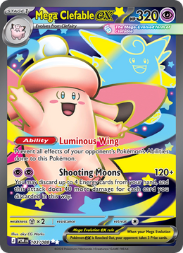 Méga-Mélodelfe-ex 103/88 — Pokémon Équilibre Parfait (ME03)