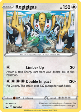 Regigigas SWSH247/PROMO — Pokémon Promo Épée et Bouclier (SWSHP)