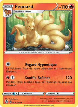 Feunard 018/215 Pokémon Tempête Argentée (SIT)