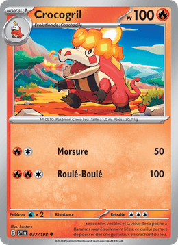 Crocogril 037/258 Pokémon Écarlate et Violet (EV01)