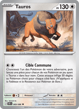 Tauros 069/122 Pokémon Chaos Ascendant (ME04)