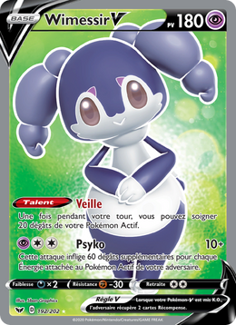 Wimessir V 192/216 Pokémon Épée et Bouclier