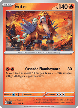 Entei 025/295 Pokémon Héros Transcendants (ME2.5)
