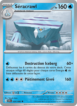 Séracrawl 024/122 Pokémon Chaos Ascendant (ME04)
