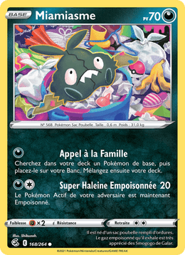 Miamiasme 168/284 Pokémon Poing de Fusion (FST)