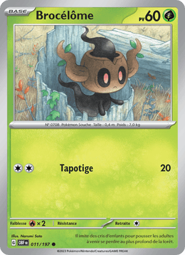 Brocélôme 011/230 Pokémon Flammes Obsidiennes (EV03)
