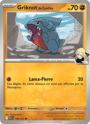 Griknot de Cynthia 109/295 Pokémon Héros Transcendants (ME2.5)