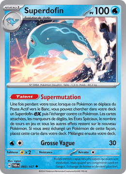 Superdofin 060/226 Pokémon Mascarade Crépusculaire (EV06)